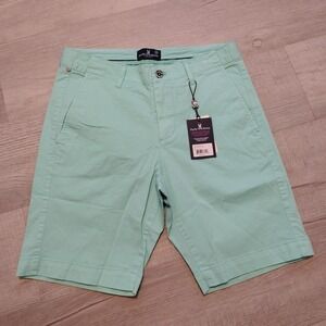 NWT Psycho Bunny Diego Chino Shorts Mint Green 29 Waist 9 Inseam New MSRP 95$